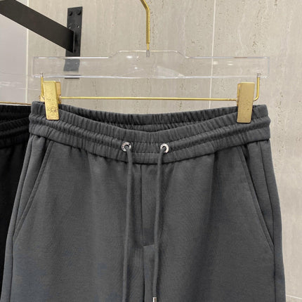LV CASUAL SHORTS DARK GRAY COTTON STRETCH FABRIC 239610