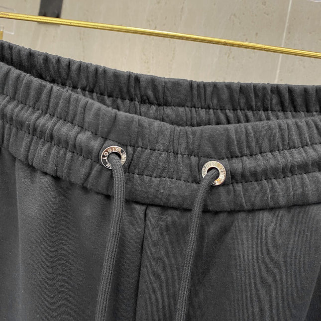 LV CASUAL SHORTS DARK GRAY COTTON STRETCH FABRIC 239610